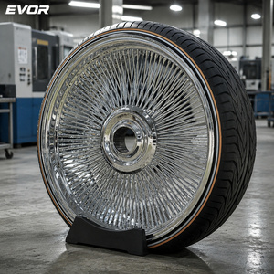 EVOR <span class=keywords><strong>Wheels</strong></span> 品牌车轮 全镀铬 22 24 26 英寸 F 中心盖 - Product Image 4