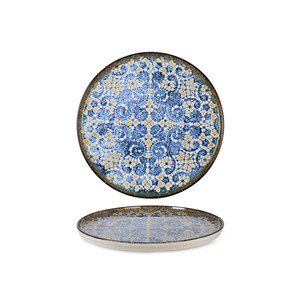 Plato de Cena Apilable Rinart Bluet con Impresión Digital, Porcelana Fina, 17 x 1.7 h cm, Suministros para Restaurantes, Vajilla para Catering, Venta al por Mayor - Product Image 1