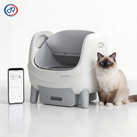 Bac à litière automatique intelligent, bac à litière autonettoyant pour chat, grande capacité, toilette automatique pour chat avec contrôle par application pour plusieurs chats