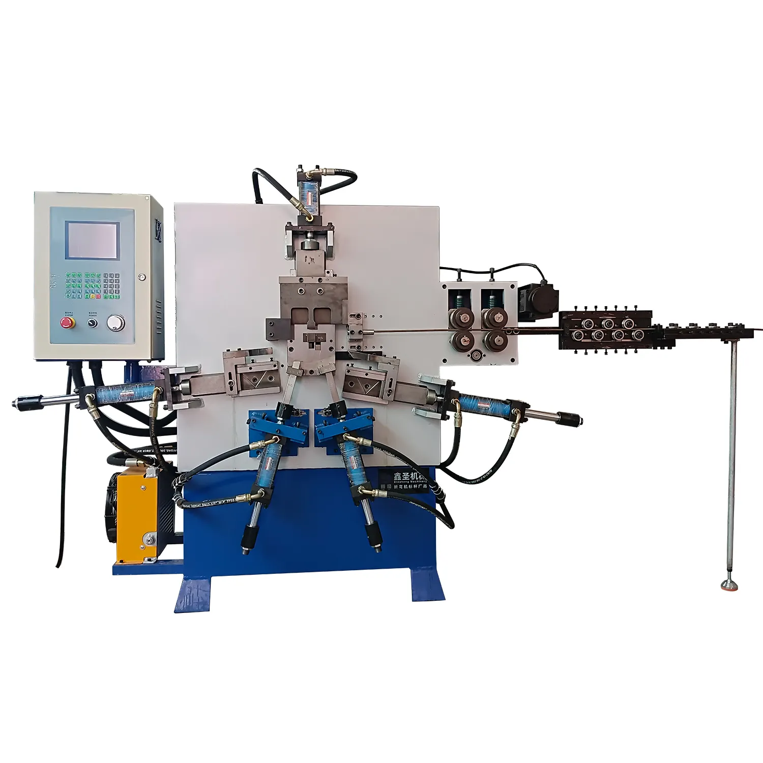 Máquina dobladora de alambre para flejado de acero hidráulico CNC automático de alta producción