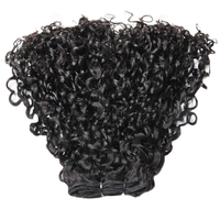 Extensions de cheveux humains brésiliens bouclés Pixie 12A, mèches de cheveux vierges non traités, noir naturel, extensions de cheveux brésiliens