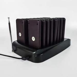 Mô hình 911 16-máy nhắn tin không dây Nhà hàng bệnh viện bảng buzzer màu xanh LED ánh sáng rung hàng đợi bồi bàn hệ thống cuộc gọi không thấm nước 300m - Product Image 4