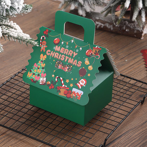 Dropshipping Shopify <b>Christmas</b> Gingerbread House Candy <b>Box</b> With Resealable Closure For Nougat Chocolate Cookies - Product Image 4