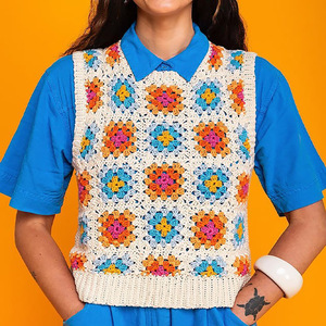 2025 Nouveau le jeu de cartes carré Granny DIY Granny Knit Cards 50 Pattern Set - Product Image 6