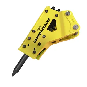 Martillos hidráulicos para excavadoras del fabricante Heavy-Duty GB Breaker Hammer para hormigón para la industria de la construcción