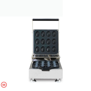業務用コーヒー豆型ワッフルメーカー 15枚ノンスティックベーキングトレイ-コーヒーショップ、デザートレストラン向けケータリング機器 - Product Image 1