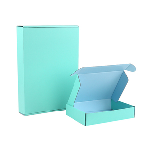 Wholesale Hard Blue Cardboard Paper Mailing Apparel <strong>Box</strong> Portable Custom Logo Printed Corrugated Shipping <strong>Cosmetic</strong> <strong>Box</strong> - Product Image 4