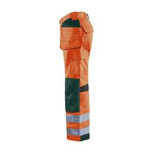 BLAKLADER - 156518115349D108 Ventilated <b>Hi</b>-<b>Vis</b> trousers <b>Orange</b>/Green - EAN 7330509571729 <b>HI</b>-<b>VIS</b> WORKWEAR - Product Image 4