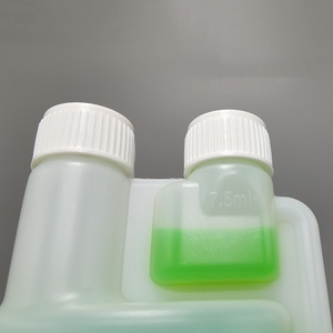 <span class=keywords><strong>100Ml</strong></span> พลาสติก HDPE สีธรรมชาติขวดจ่ายคอคู่สำหรับการวัดปุ๋ยเหลว - Product Image 4