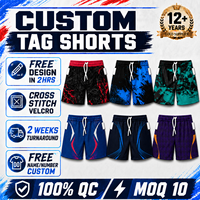 Shorts de rugby personnalisés avec étiquette Velcro par sublimation, vente en gros d'usine, pour équipes sportives et clubs