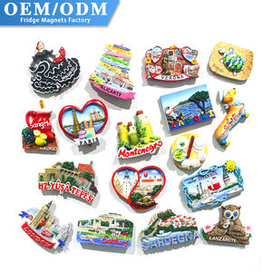 Usine OEM ODM, vente en gros, aimant de réfrigérateur personnalisé en résine 3D, souvenir de ville, monument de la ville, aimant de réfrigérateur pour la décoration de la maison - Product Image 1