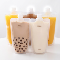 Sachets Doypack Personnalisés Réutilisables pour Jus, Aliments, Fruits, Café – Emballages à Bec Verseur avec Buse d'Aspiration – Sachets Doypack Personnalisés