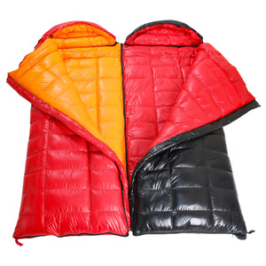 <span class=keywords><strong>Froid</strong></span> extrême -30 ° Sac de couchage en <span class=keywords><strong>duvet</strong></span> d'oie matelassé en forme de C pour adultes, simple, portable, pour le camping d'hiver, la randonnée et le backpacking - Product Image 1