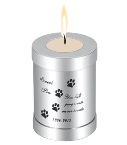 Suporte para Velas de Cinzas em Aço Inoxidável Moderno e Luxuoso, Ecológico, Urna de Cremação, Locket Memorial para Funeral, Castiçal de Cemitério - Product Image 1
