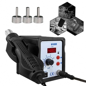 ปืนลมร้อน 858D BGA Rework Solder Station เครื่องเป่าลมร้อน เครื่องเป่าผม ปืนลมร้อนบัดกรี 220V 110V สำหรับซ่อมแซมงานเชื่อม SMD SMT - Product Image 4