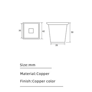 Capuchons métalliques pour pieds <span class=keywords><strong>de</strong></span> meubles, pieds <span class=keywords><strong>de</strong></span> canapé, pieds <span class=keywords><strong>de</strong></span> <span class=keywords><strong>chaise</strong></span> bon marché, couvre-pieds coniques - Product Image 3