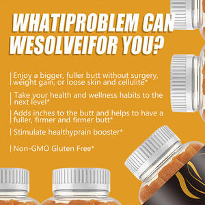 สมุนไพรขยายก้น gummies สำหรับผู้หญิงราก Maca เสริมบั้นท้ายวิตามินสำหรับเหงือกสะโพกใหญ่ - Product Image 5