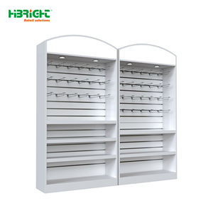 Système d'étagères de supermarché Highbright Slatwall avec crochets de présentation - Product Image 1