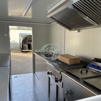 Remorque alimentaire sur mesure à essieu unique de 8,2 pieds avec système à gaz, 2 roues galvanisées, pour la plage, vente en gros, fabricant