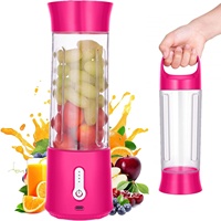 Mini-mixeur personnel USB personnalisé pour les voyages, mixeur portable pour jus, mixeur manuel 500 ml, mixeur portable