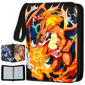 Disponibile: Raccoglitore Premium a 4 Tasche Personalizzato per Carte Pokémon, Album Fotografico <span class=keywords><strong>in</strong></span> Pelle PU per 900 Carte - Product Image 1