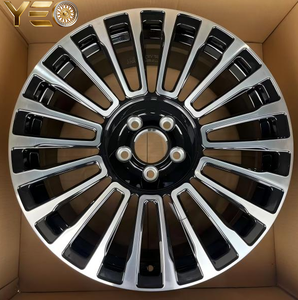 YEO Nuovi Cerchi in Lega da 23 Pollici 5x120 per <span class=keywords><strong>Range</strong></span> <span class=keywords><strong>Rover</strong></span>, Ruote per Auto Passeggeri, Cerchi in Lega di Alluminio Neri con Faccia Lavorata in Vendita - Product Image 3