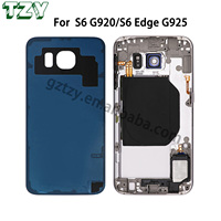 Boîtier arrière pour Samsung Galaxy, pour modèles G925, G925A, G925F, G925S, S6 edge et G920, S6edge plus, coque complète