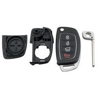 Penggantian Cangkang Kunci Aftermarket 2+1/3/3+1 Tombol Dengan Bilah Belum Terpotong TOY48/TOY40/HY20 untuk Sonata Tucson