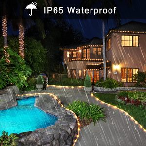 <span class=keywords><strong>Luces</strong></span> Decorativas Solares LED para <span class=keywords><strong>Jardín</strong></span>, Patio y Caminos, Guirnalda <span class=keywords><strong>de</strong></span> <span class=keywords><strong>Luces</strong></span> <span class=keywords><strong>de</strong></span> <span class=keywords><strong>Navidad</strong></span>, Tubo Flexible Impermeable IP65, Alimentado por Energía Solar - Product Image 3