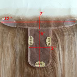 Topper de Cabelo Humano Virgem 100% com Renda HD 3x5 e Design Integrado 12x2 para Mulheres, Cores Personalizáveis - Product Image 2
