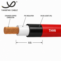 Cable THHN 12 AWG 600V THWN-2 con revestimiento de nailon, cable de cobre para construcción, conducto eléctrico