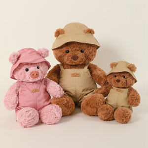 <span class=keywords><strong>Orsetto</strong></span> di peluche OEM/ODM con tuta - Colori e fantasie personalizzabili, <span class=keywords><strong>orsetto</strong></span> di peluche personalizzato con cappello a secchiello per regali - Product Image 4