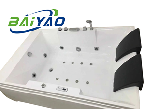 Bañera de hidromasaje de lujo Jacuzzier 2 personas Jakusi Whirlpool acrílico interior bañera familiar con función de hidromasaje - Product Image 4