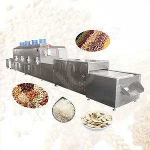 HNOC mesin pengering rumput sayur elektrik, sabuk kontinyu industri pengering rumput Microwave kering dan sterilisasi