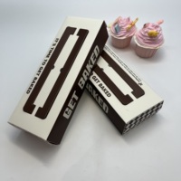 Ventes chaudes - Boîtes en carton blanc personnalisées avec logo imprimé en CMYK, avec poignée et fenêtre pour l'emballage de gâteaux, boîte de boulangerie