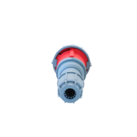 Prise d'extension électrique industrielle HFE IP67 125A 380V 3P+E en plastique, connecteur mâle