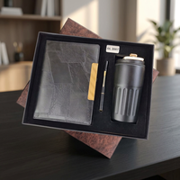 Coffret cadeau de bienvenue Premium Olivia 3 en 1 : carnet en similicuir PU A5, stylo magnétique, mug à café isotherme à double paroi en acier inoxydable