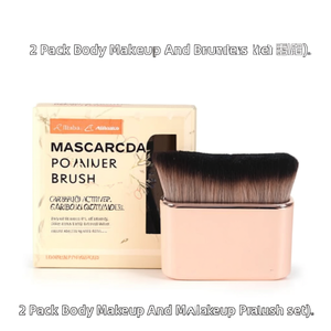 Lot de 2 pinceaux de maquillage et de bronzage pour le corps, format voyage, pour poudres en vrac - Product Image 3