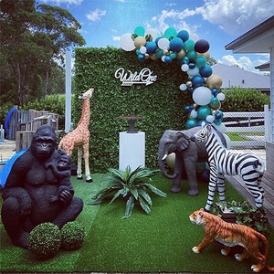 Sculture di Animali <span class=keywords><strong>della</strong></span> Giungla a Grandezza Naturale, Giraffa in Vetroresina, Decorazioni in Resina per Eventi e Feste - Product Image 4