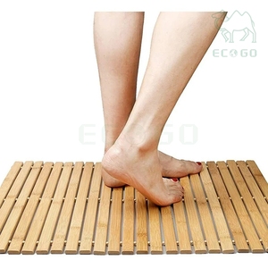 Alfombrilla <span class=keywords><strong>Antideslizante</strong></span> <span class=keywords><strong>para</strong></span> Baño, Reposapiés <span class=keywords><strong>para</strong></span> <span class=keywords><strong>Ducha</strong></span>, Alfombra <span class=keywords><strong>de</strong></span> Baño 100% Bambú Natural <span class=keywords><strong>para</strong></span> Hogar y Hotel - Product Image 2