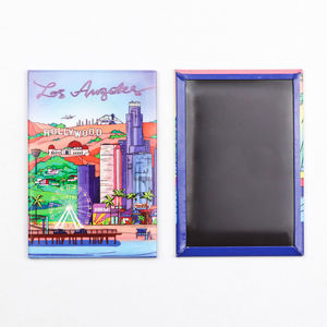 Magneti per Frigorifero in Metallo con <span class=keywords><strong>Foto</strong></span> di Paesi e Monumenti, Souvenir Turistici Personalizzati - Product Image 1