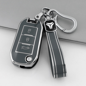 เคสกุญแจรถยนต์ TPU พรีเมียมแบบนิ่ม สำหรับ <span class=keywords><strong>Peugeot</strong></span> Citroen Pegaso IKCO พร้อมพวงกุญแจและอุปกรณ์เสริม - Product Image 6