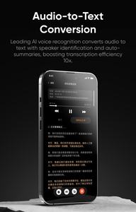 AIG1 Lunettes d'interprète professionnel Dispositif de <span class=keywords><strong>communication</strong></span> bilingue instantané Prise en charge des langues Assistant de négociation commerciale - Product Image 4