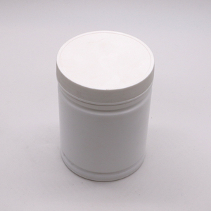500ml <span class=keywords><strong>HDPE</strong></span> bột nhựa container protein Jar tùy chỉnh xi lanh hình dạng nhãn dán thiết kế chai nhựa - Product Image 3