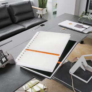 <span class=keywords><strong>A4</strong></span> con copertina rigida quaderno libri 100 fogli B5 formato tessuto impermeabile legno di bambù PP materiale di copertura stampato libro di composizione - Product Image 5