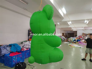 Appeso illuminazione a LED carino gonfiabile orso gommoso decorazione festa di natale colorato modello di orso gonfiabile - Product Image 6
