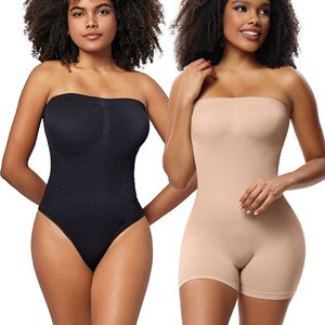 Women's <strong>Body</strong> Shaping Bodysuit <strong>Strapless</strong> Corset Shapewear Bodysuit - Product Image 1