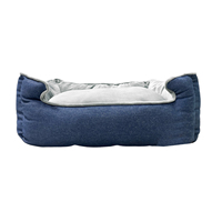 Lit pour chien et chat de qualité supérieure, personnalisé, avec coussin amovible, canapé confortable pour animaux de compagnie, matériau en nylon confortable, lavable à la main, en stock