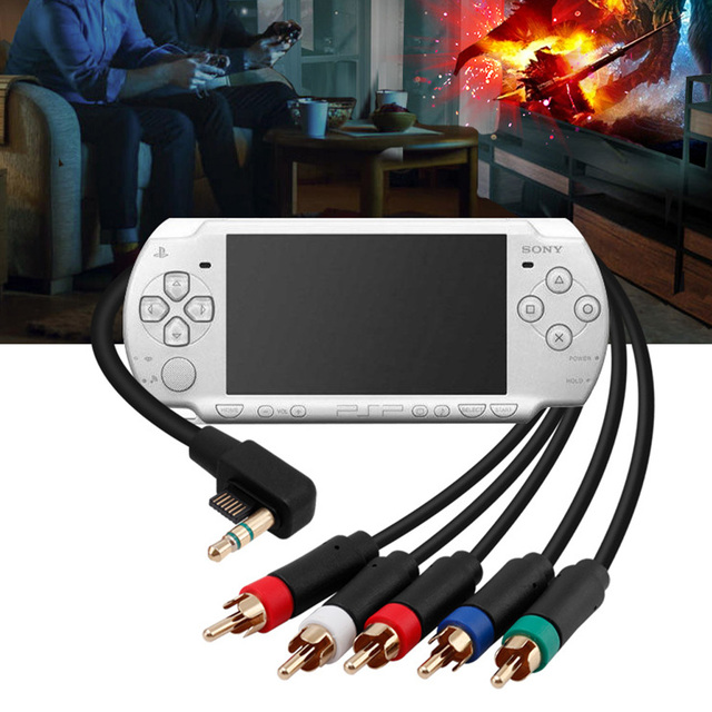 AV TV Video Adapter Component Cable Cord for PSP 2000 3000 PSP2 PSP3 Accessories