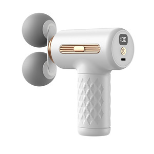 Mini pistolet de massage à double tête pour la relaxation musculaire à domicile, pistolet de massage fascia portable pour le cou et les cervicales, masseur USB - Product Image 5